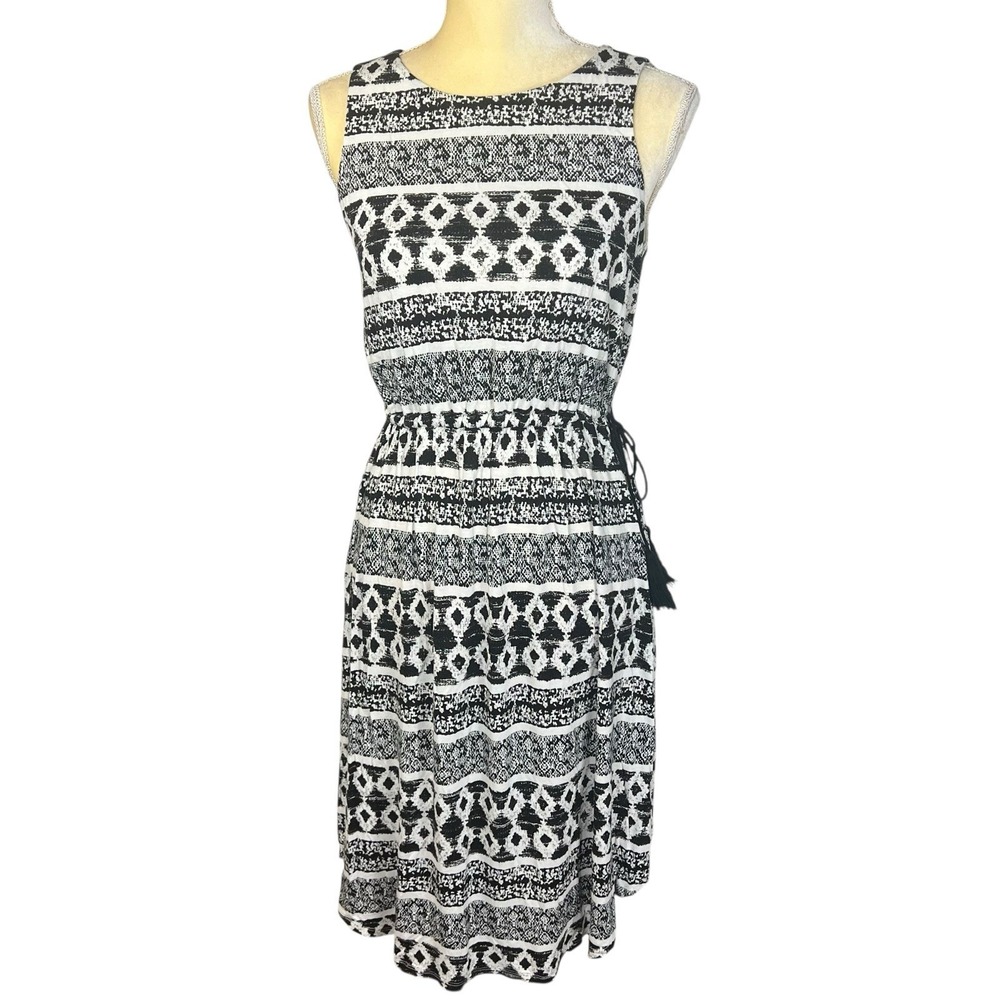 Ann Taylor Loft Women's Dress Size XSmall Sleeveless Black Stretch Casual Summer